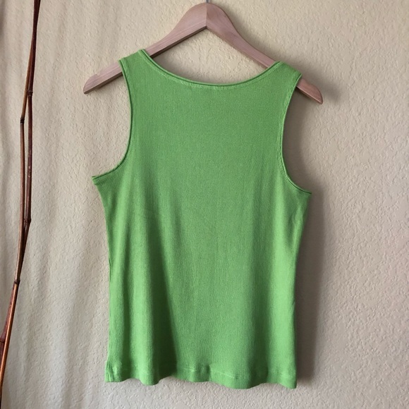 🍭Nice Green Ribbed Chico’s Tank! - Picture 2 of 4